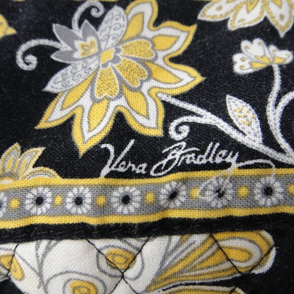 Vera Bradley Shoulder Bag Tote  YELLOW BIRD Quilted Cotton Purse - Picture 4 of 10